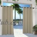 Shatex 50x108inchs Indoor/Outdoor single Window Curtain Panel Drape Nickel Grommet Top Wheat UV Ray Protected (Available in Multiple sizes)   